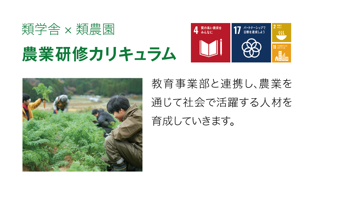 類学舎×類農園 農業研修カリキュラム
