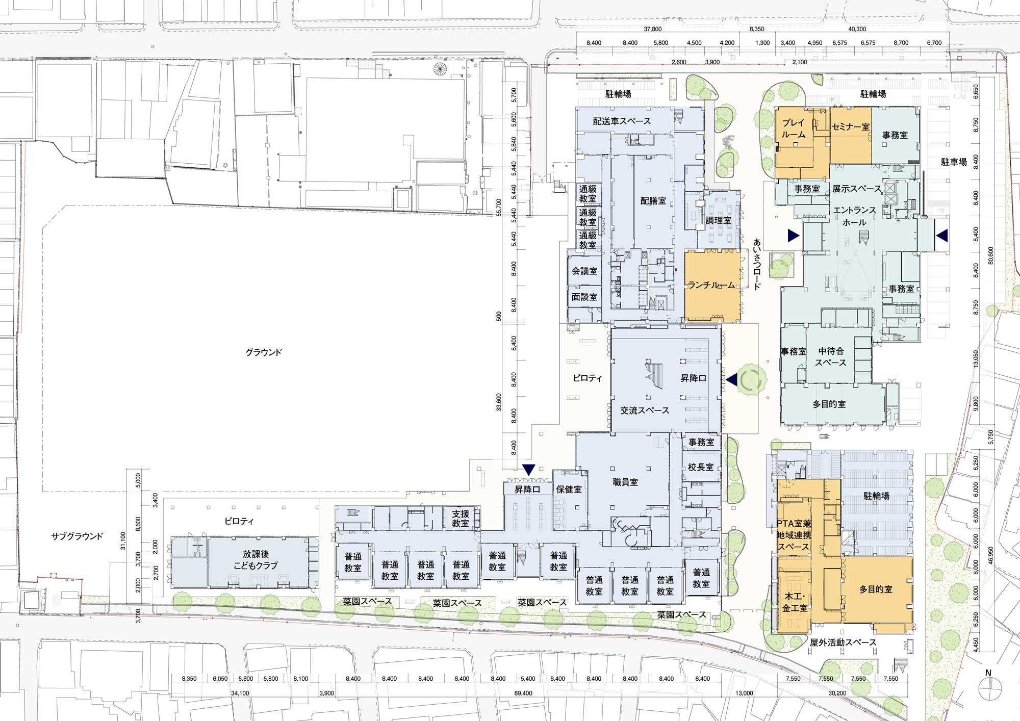 計画_03_平面｜1F(1：1500)