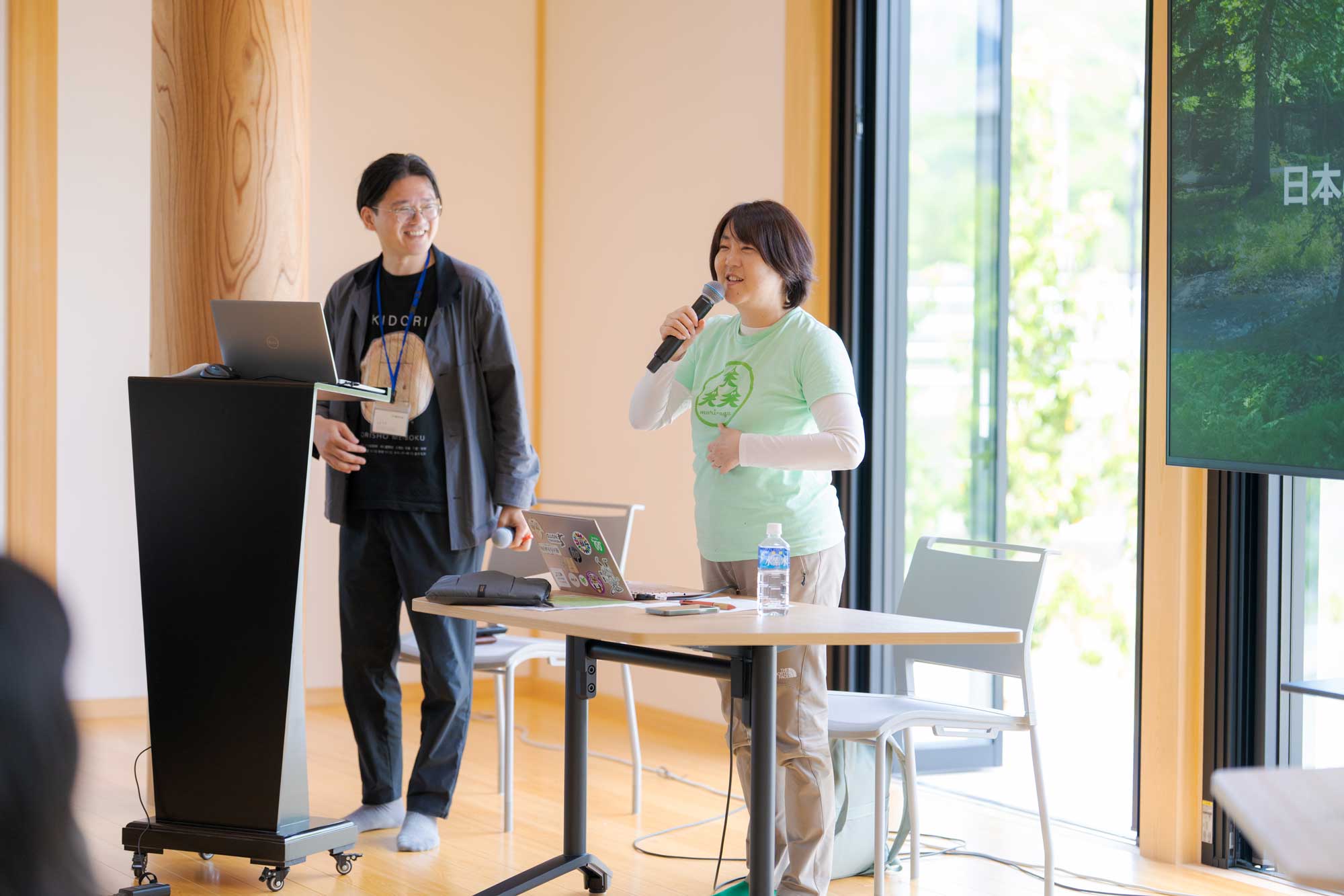 株式会社モリアゲ長野麻子さんのトーク風景
